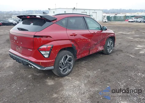 2024 Hyundai Kona N Line из США, поврежденный, VIN KM8HACA34RU063999